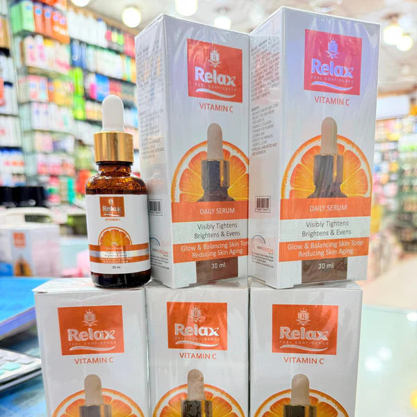 Relax UK Vitamin C Face Serum 30ml glow & balancing Skin Tone, Reducing Skin Aging