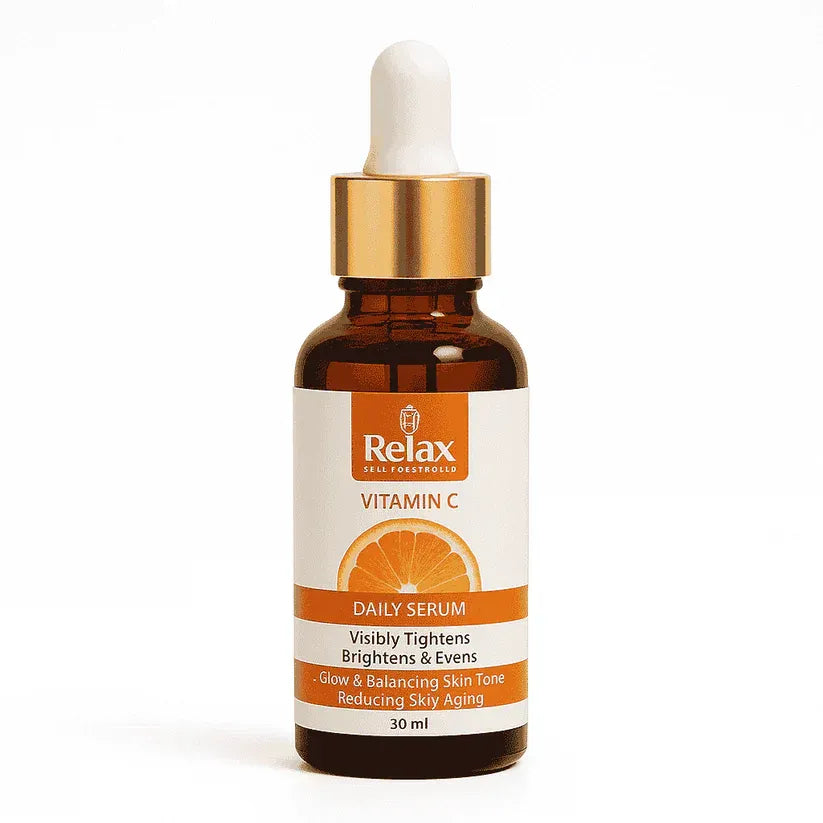 Relax UK Vitamin C Face Serum 30ml glow & balancing Skin Tone, Reducing Skin Aging