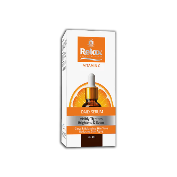 Relax UK Vitamin C Face Serum 30ml glow & balancing Skin Tone, Reducing Skin Aging